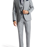 Edward 112 Grey Wool Stretch Suit Trouser