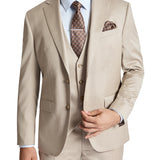 Dorset 112 Beige Wool Stretch Waistcoat