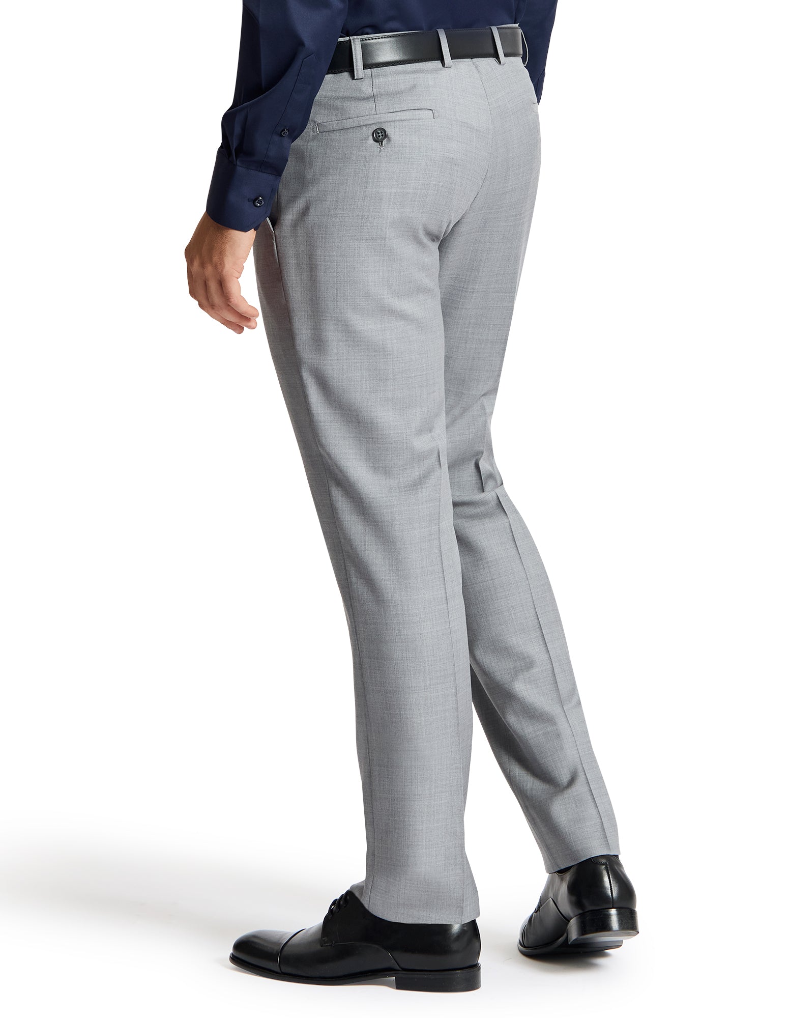 Edward 112 Grey Wool Stretch Suit Trouser