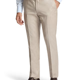 Edward 112 Beige Wool Stretch Suit Trouser