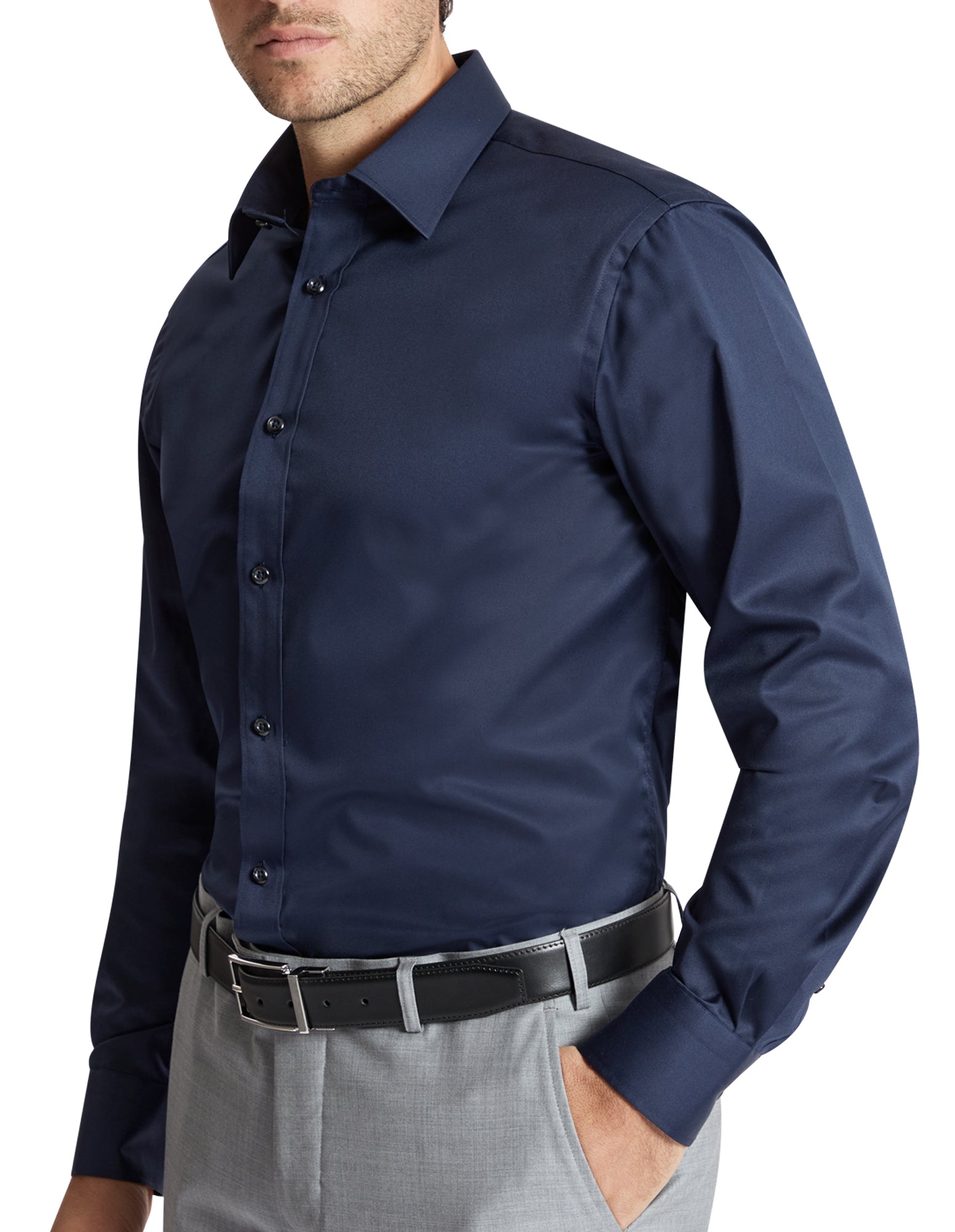 Liberty Business 5WT Navy Easycare Shirt