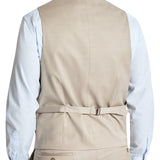 Dorset 112 Beige Wool Stretch Waistcoat