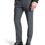 Edward 107 Charcoal Check Wool Stretch Suit Trouser