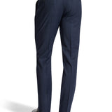 Edward 108 Blue Check Wool Stretch Suit Trouser