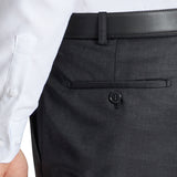 Edward 106 Charcoal Australian Merino Wool Suit Trouser