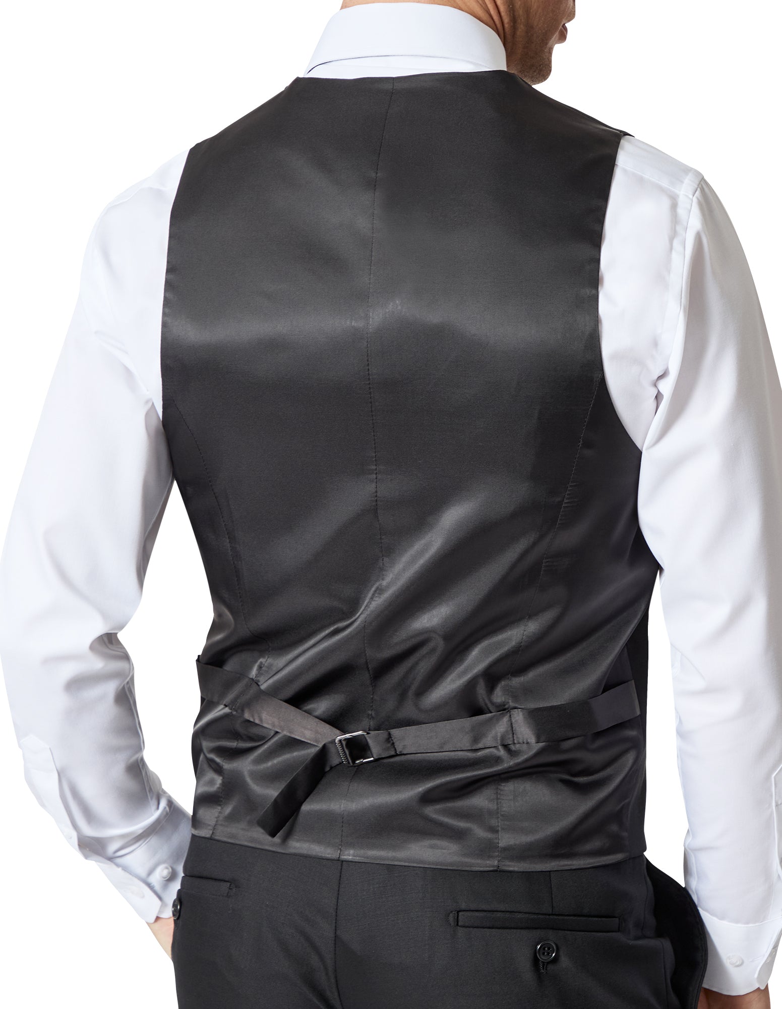 Ryan Formal 106 Black Australian Merino Wool Waistcoat