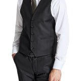 Ryan Formal 106 Black Australian Merino Wool Waistcoat