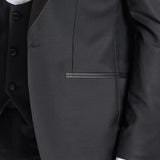 Manta 106 Black Australian Merino Wool Dinner Jacket