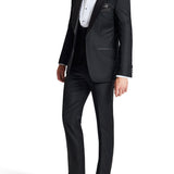 Manta 106 Black Australian Merino Wool Dinner Jacket