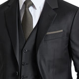 Shape 106 Black Australian Merino Wool Suit Jacket