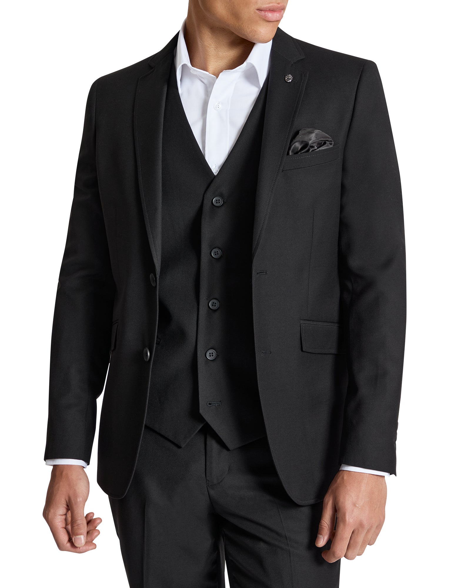 Ryan 5ZF Black Waistcoat
