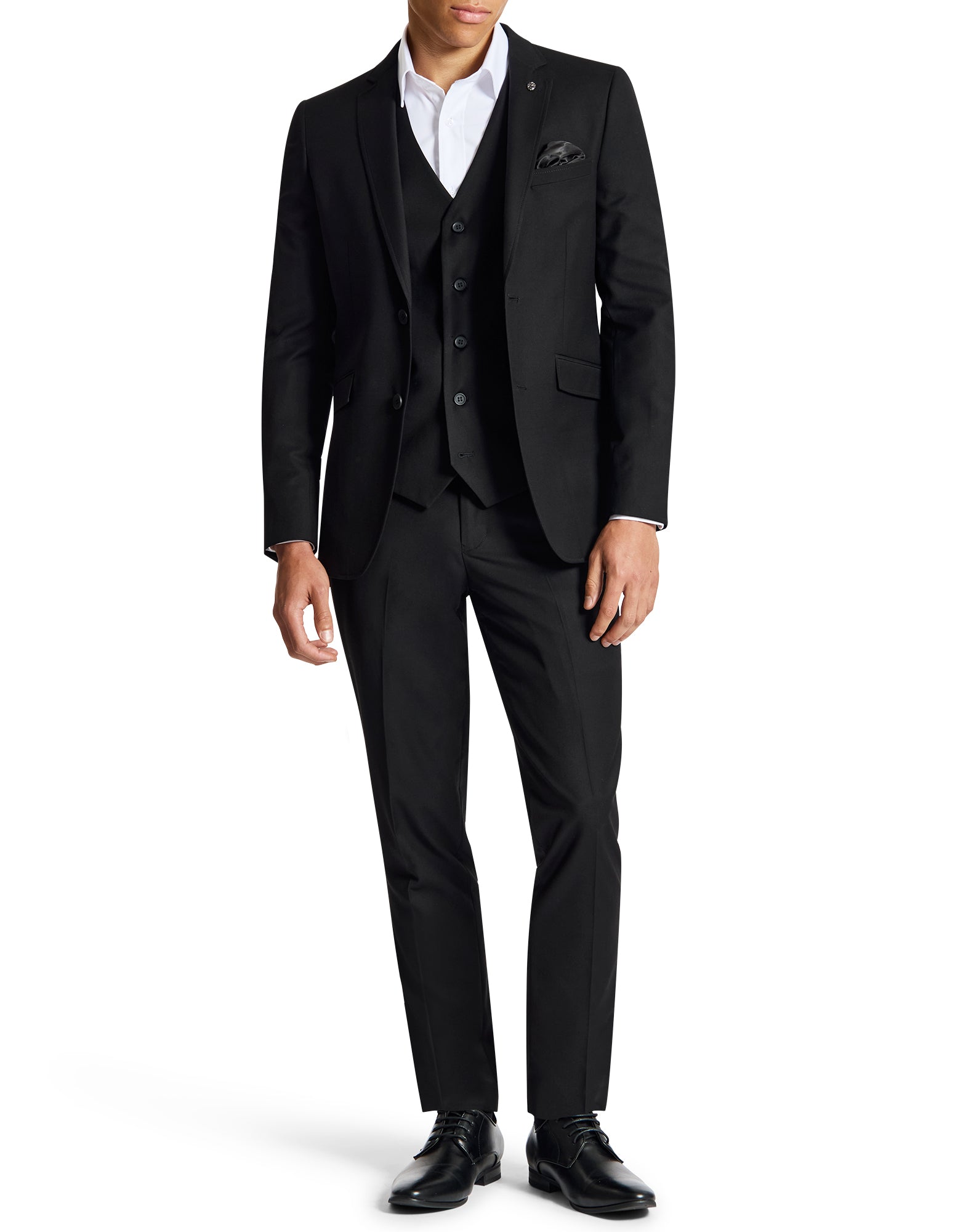 Cam 5ZF Black Suit Trouser