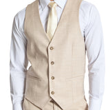 York 5ZS Sand Comfort Stretch Waistcoat