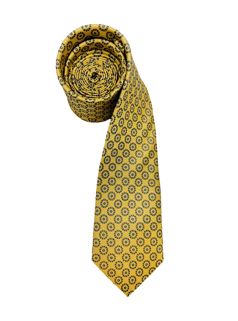Lexington Gold Medallion Silk Tie