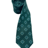 Sutton Green Diamond Linen Tie