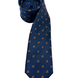 Delancey Orange Rosette Silk Tie