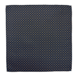 Warren Orange Geo Silk Pocket Square