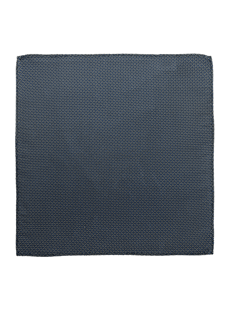Essex Grey Textured Silk Pocket Square