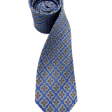 Ritz Blue Quatrefoil Silk Tie