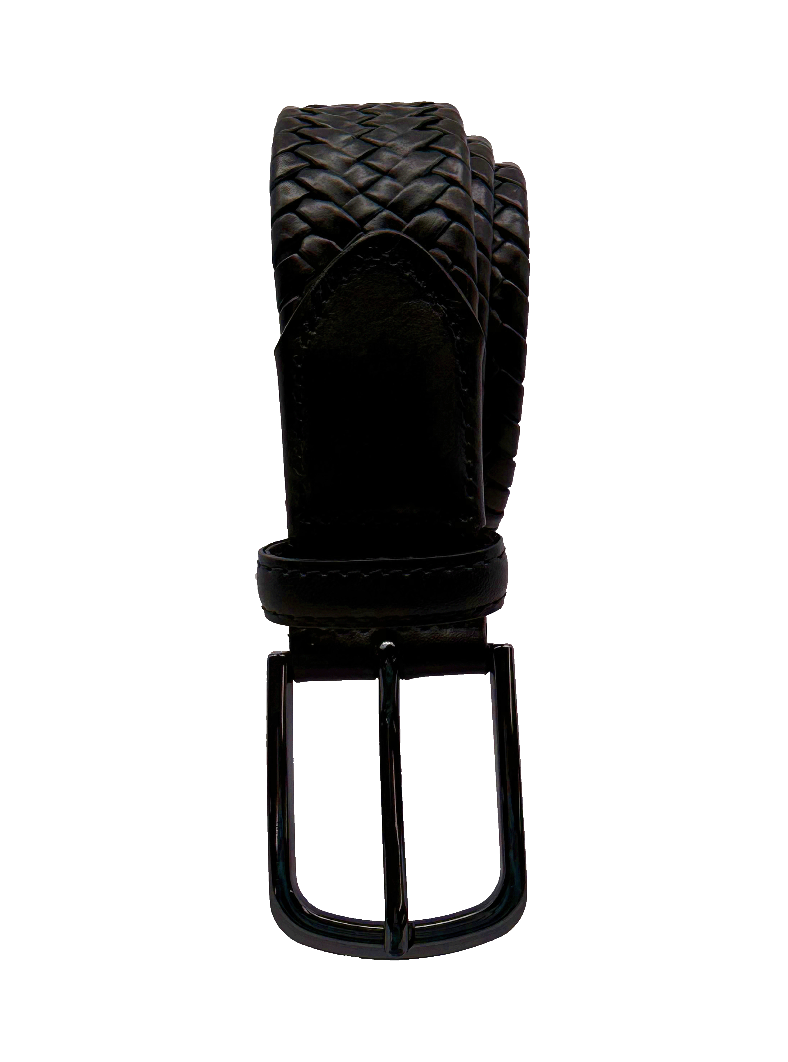 Brown Cross Woven Belt