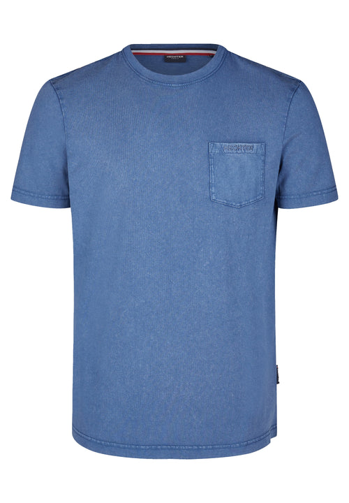 Blue Cotton Logo T-Shirt