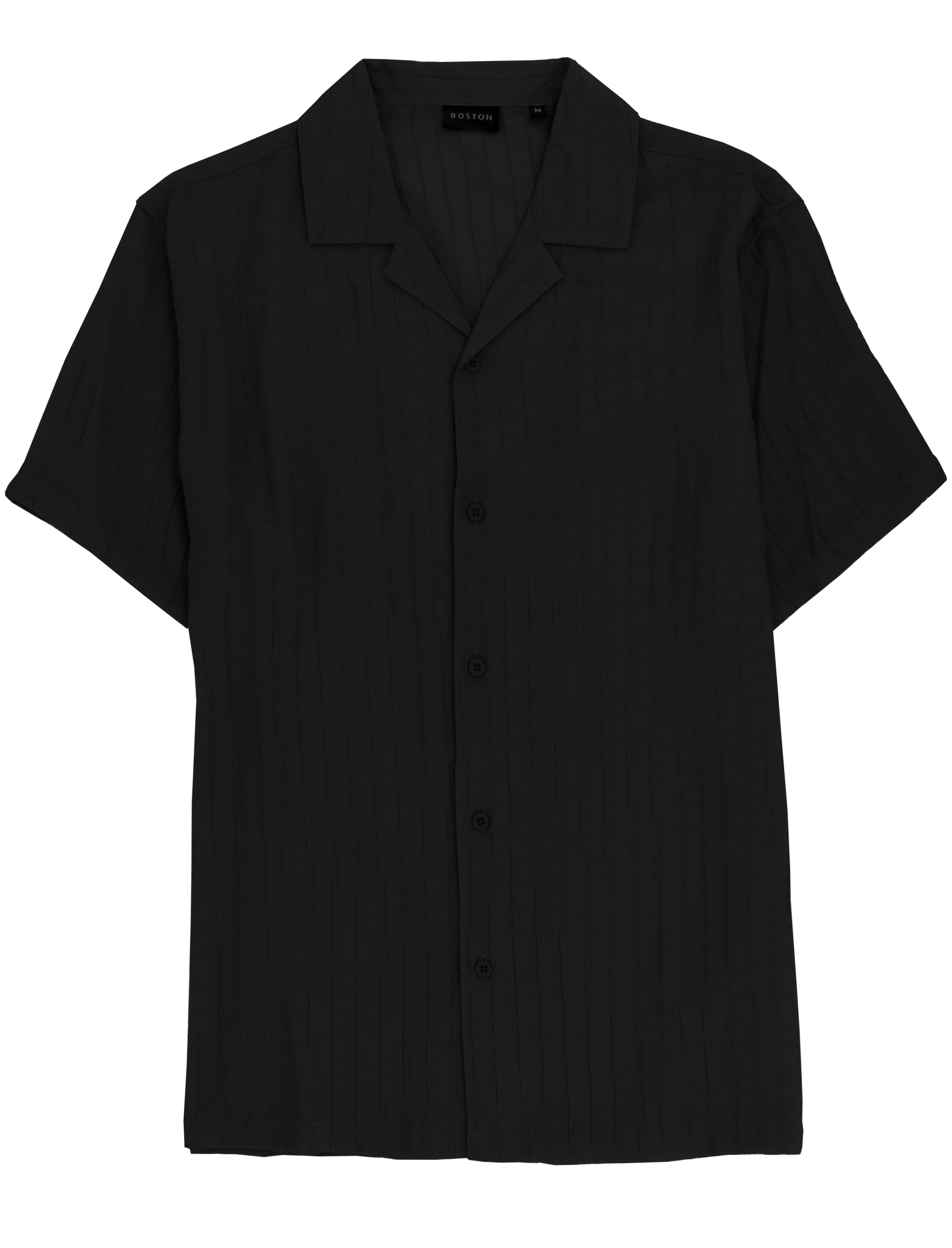 Capricorn Black Textured Summer Shirt