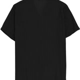 Capricorn Black Textured Summer Shirt