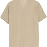 Capricorn Beige Textured Summer Shirt