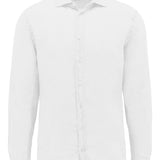 Sel 664 White Linen Cotton Casual Shirt