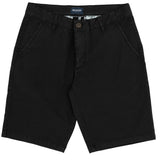 Lucas Black Cotton Blend Shorts