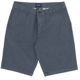 Lucas Blue Grey Cotton Blend Shorts