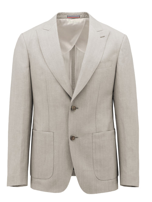 Cannes Sand Wool Blend Sports Jacket