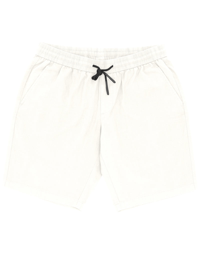 Max White Linen Look Summer Shorts