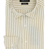 Liberty Casual Beige Striped Summer Shirt