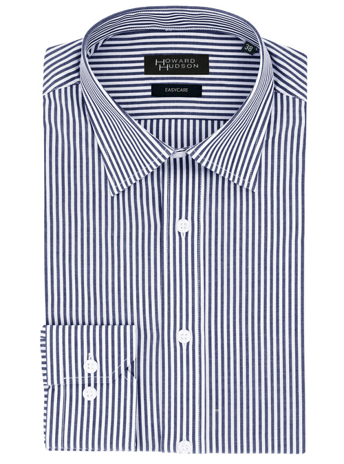 Liberty Business Navy Striped Shirt