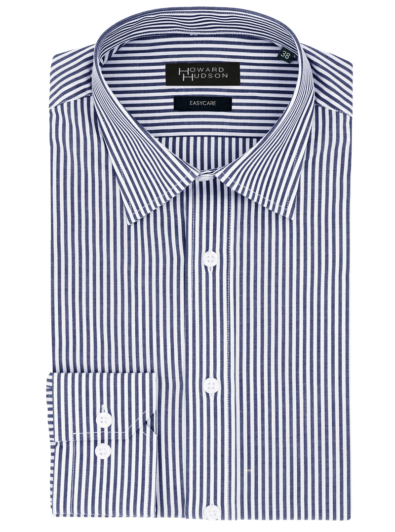 Liberty Business Navy Striped Shirt