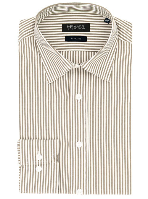 Liberty Business Beige Striped Shirt