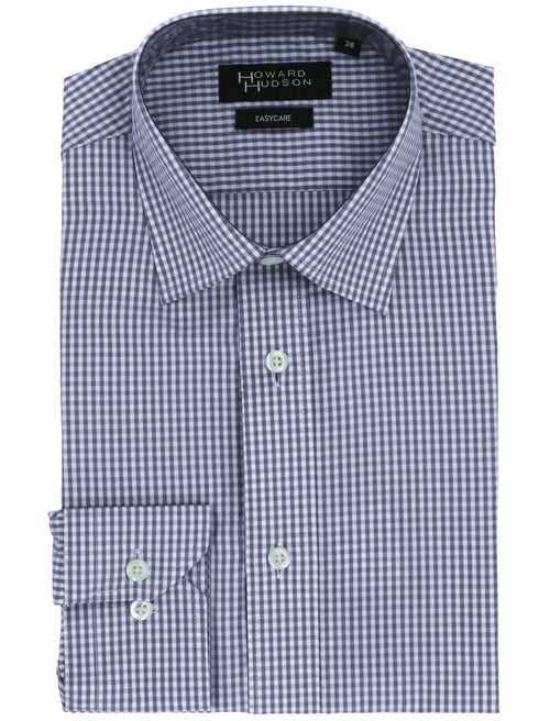 Liberty Business Navy Gingham Shirt