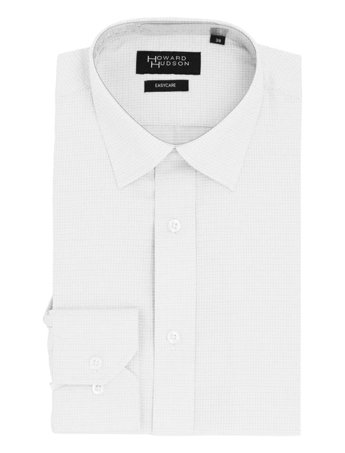 Liberty Business White Textured Shirt