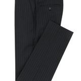 Cannes Blake Black Pinstripe Wool Stretch Suit