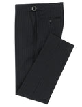 Cannes Blake Black Pinstripe Wool Stretch Suit
