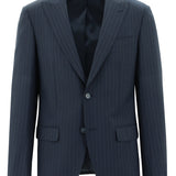 Cannes Blake Navy Pinstripe Wool Stretch Suit