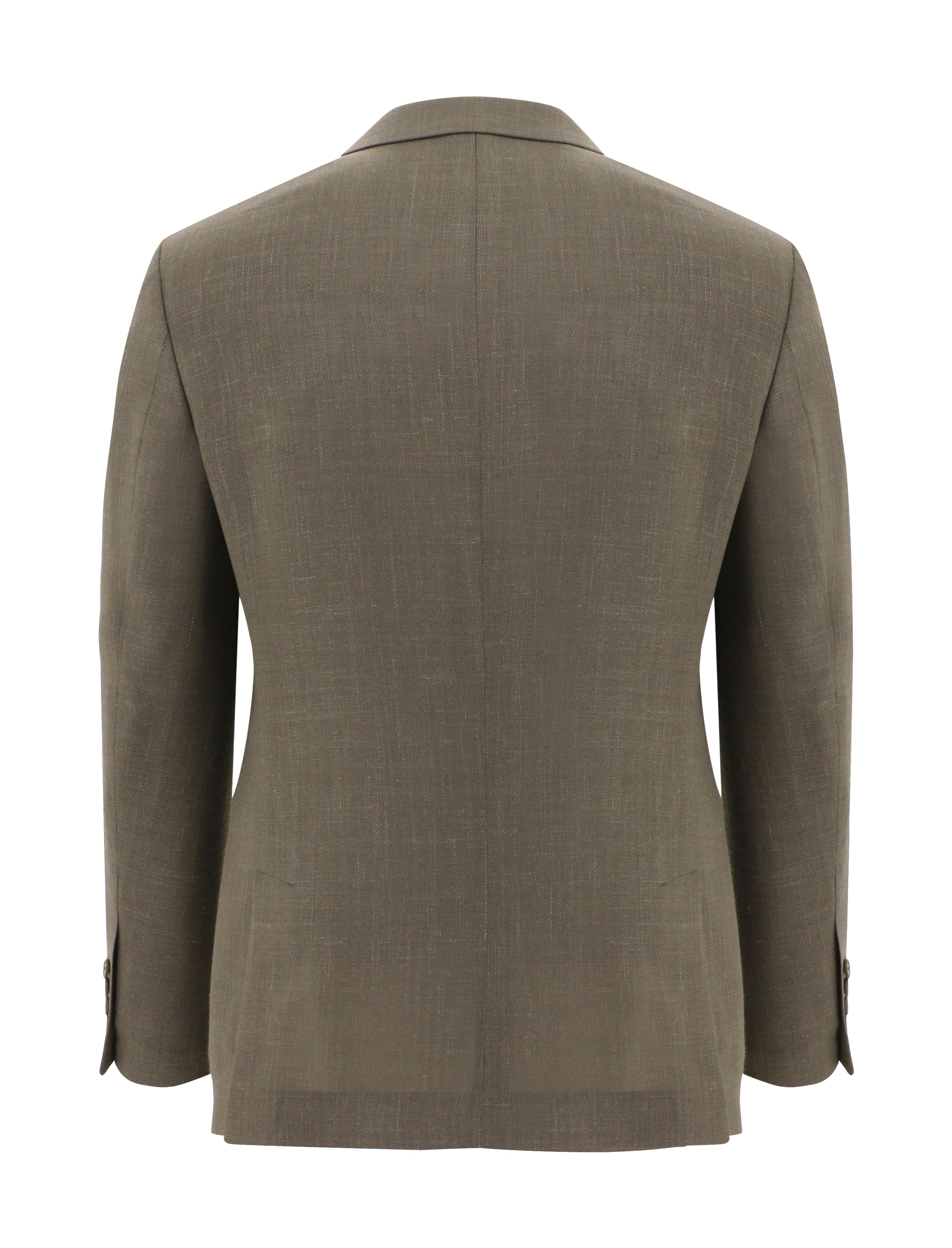 Prato Brown Wool Linen Blend Sports Jacket