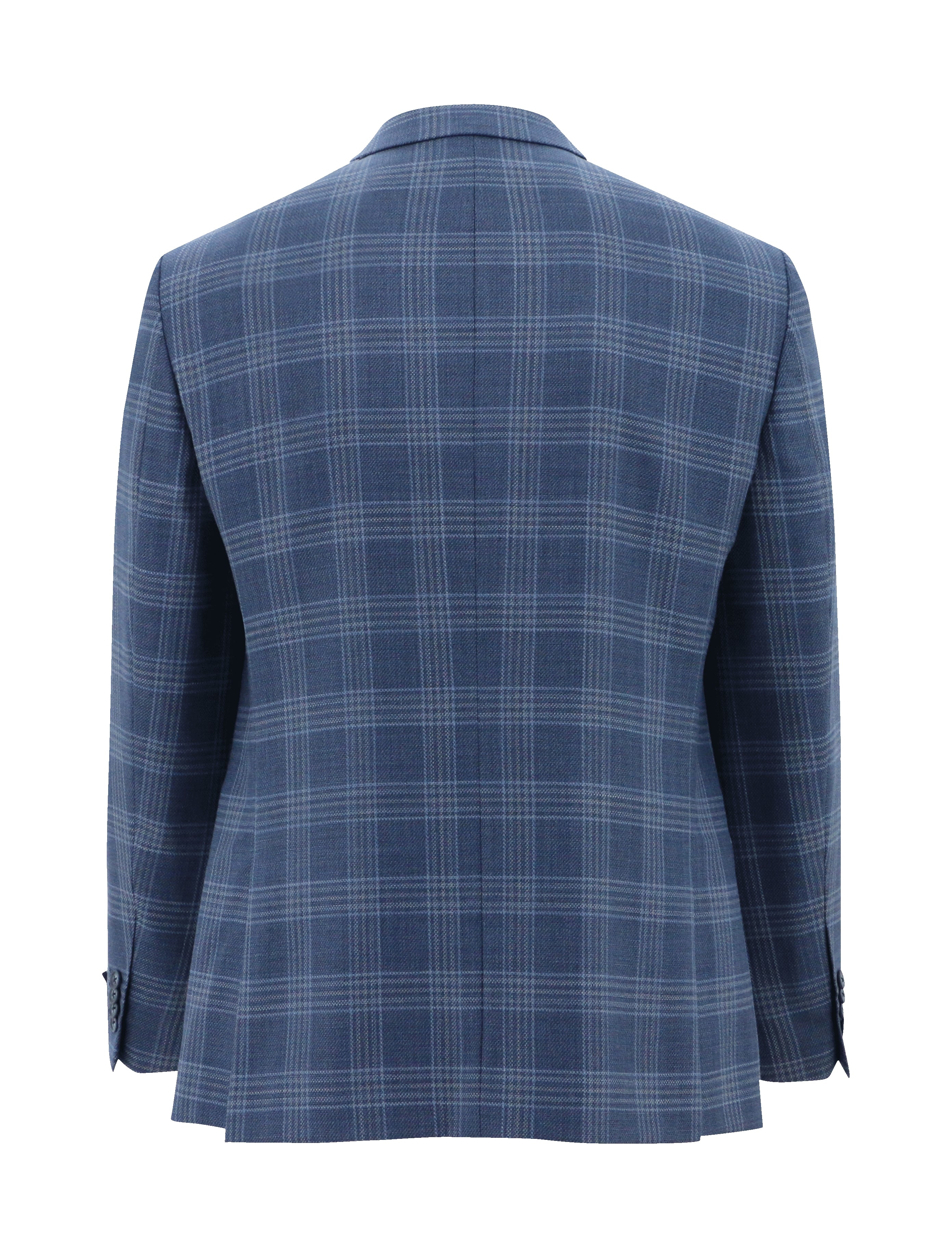 Siena Blue Check Super 110 Wool Sports Jacket