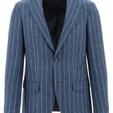 Siena Blue Pinstripe Linen Sports Jacket