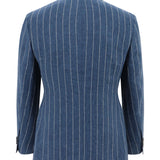 Siena Blue Pinstripe Linen Sports Jacket