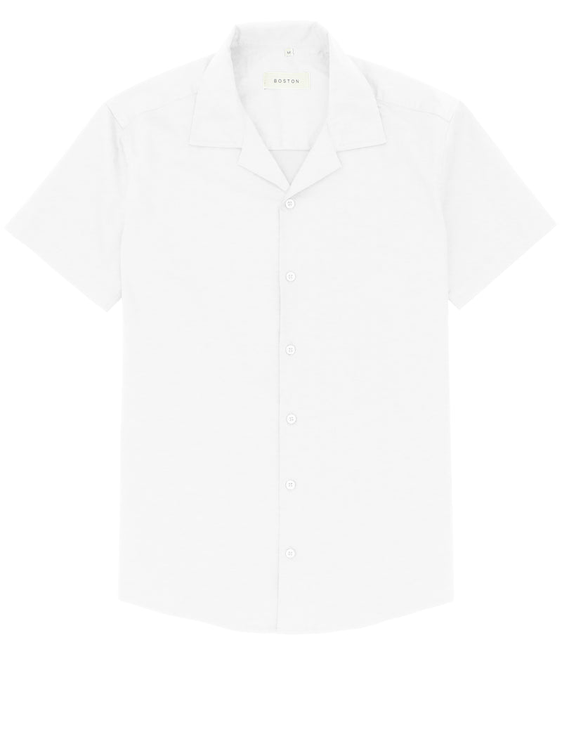 Oakley White Cotton Stretch Short Sleeve Shirt