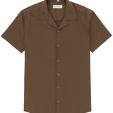 Oakley Brown Cotton Stretch Short Sleeve Shirt