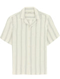 River Sand Striped Short Sleeve Shirt