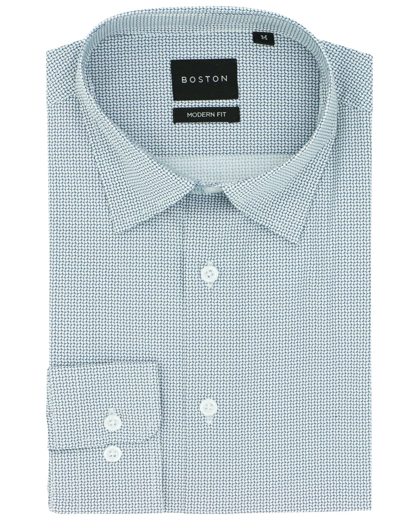 Lennox Light Blue Cotton Stretch Casual Shirt